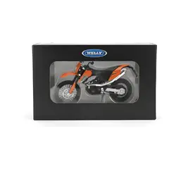 GENERICO - Moto KTM 690 Enduro R coleccionable a escala naranjo