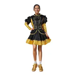 GENERICO - Traje Caporal Mujer Negro Fiestas Patrias L