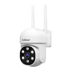 SRIHOME - Cámara IP WiFi PTZ SH061 2MP Audio IA IP66