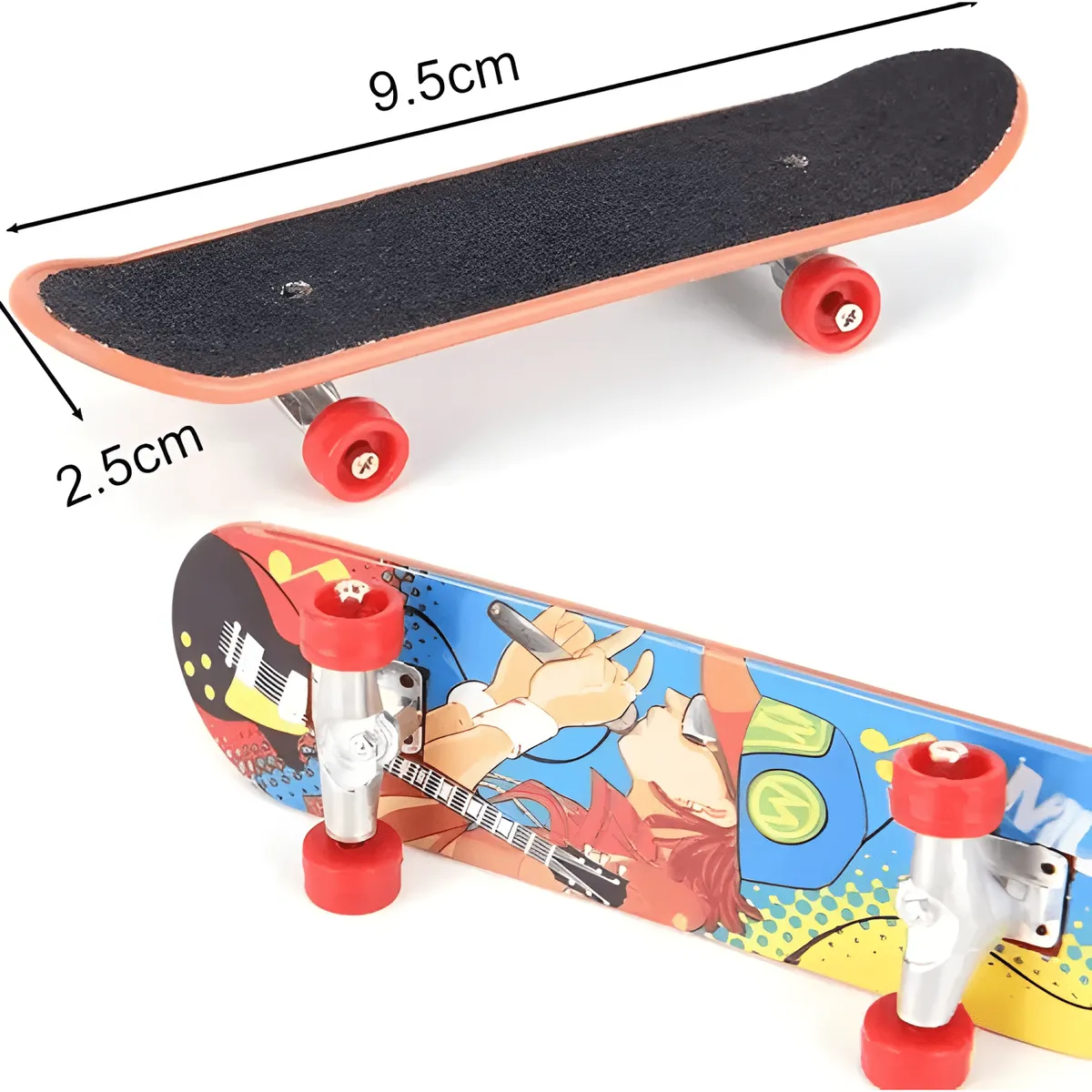 GENERICO - Set 6 mini juegos skate para dedos con accesorios