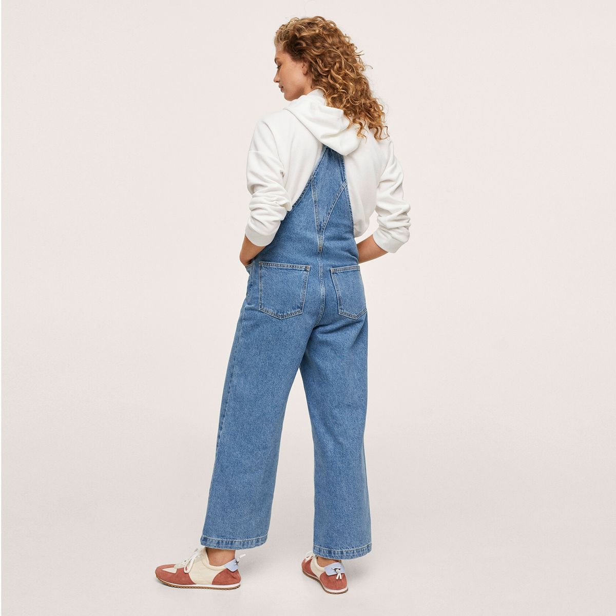 MANGO - Jardinera Denim Wideleg Khris Mujer