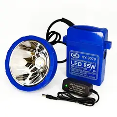 GENERICO - Foco Minero LED 85W Recargable HY-9079 Alta Potencia Caza
