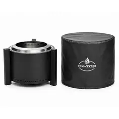 KLYMA - Fogon Brasero Sin Humo 65cm PATAGON Black + Funda