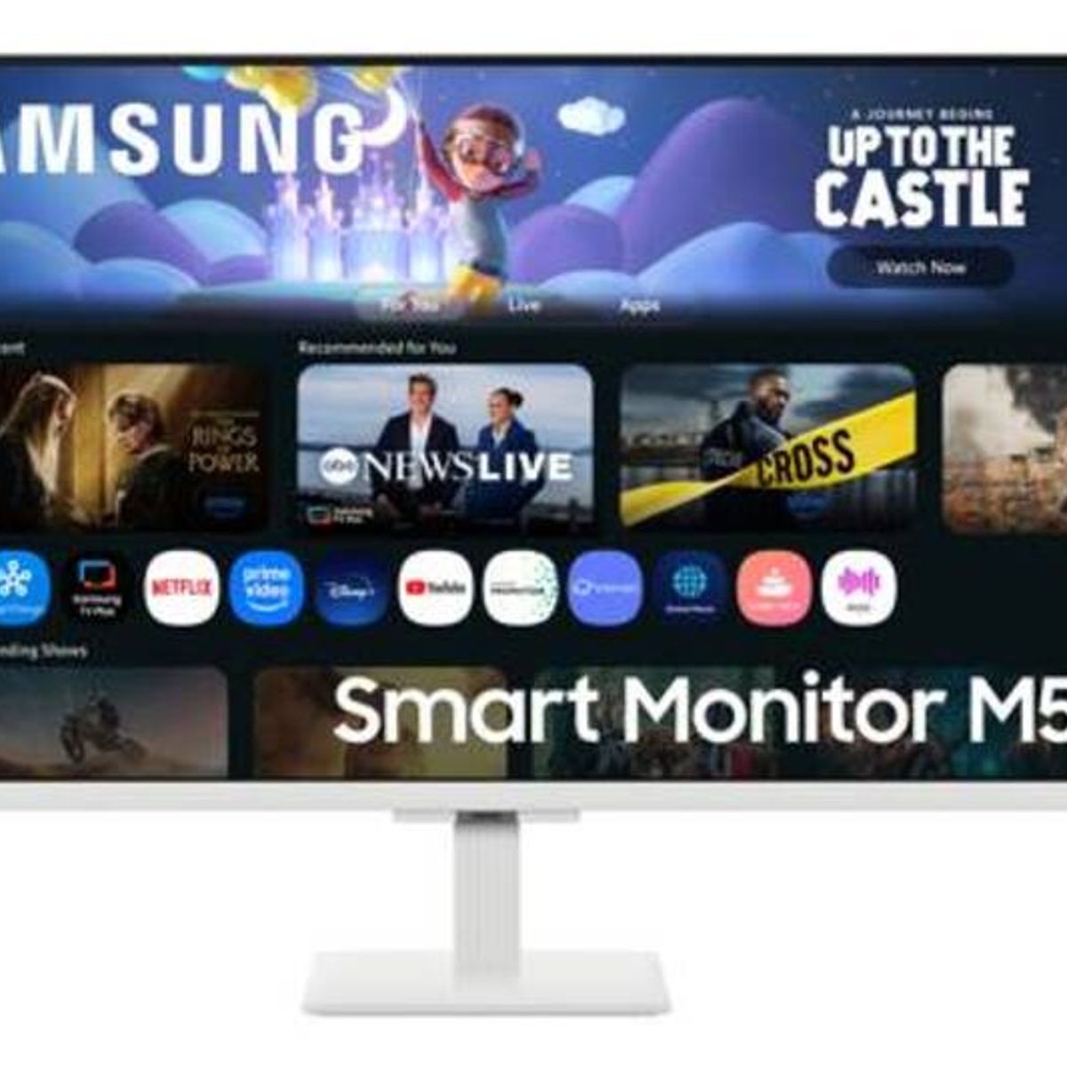 SAMSUNG - Monitor Plano Samsung Smart M5 32 Full HD VA HDMI USB WiFi Blanco