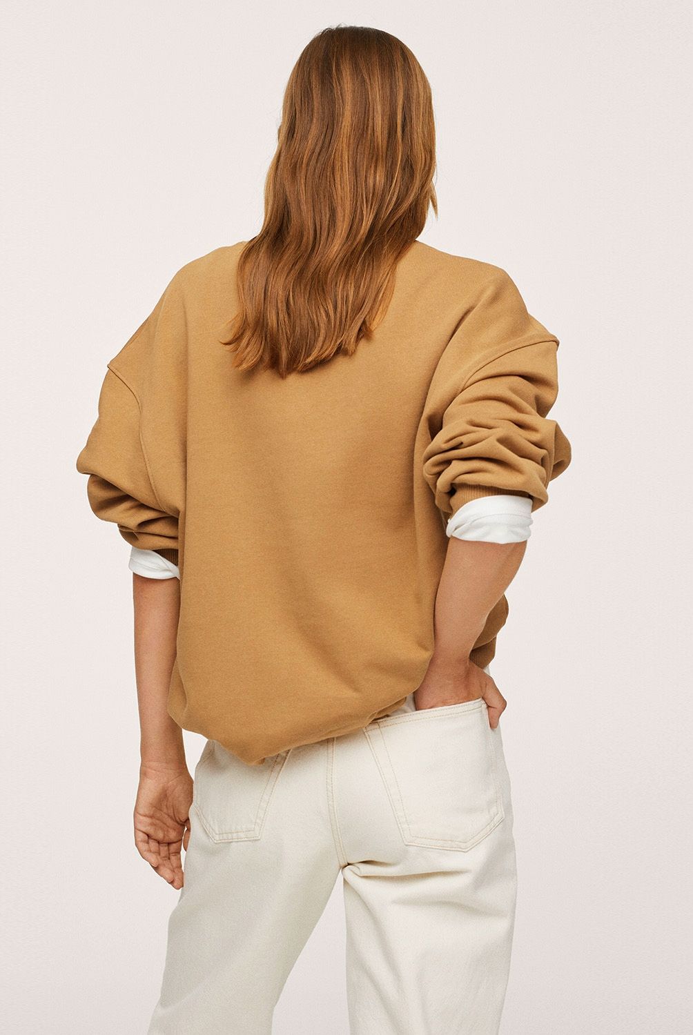 MANGO - Polerón 100% Algodón Polka Mujer