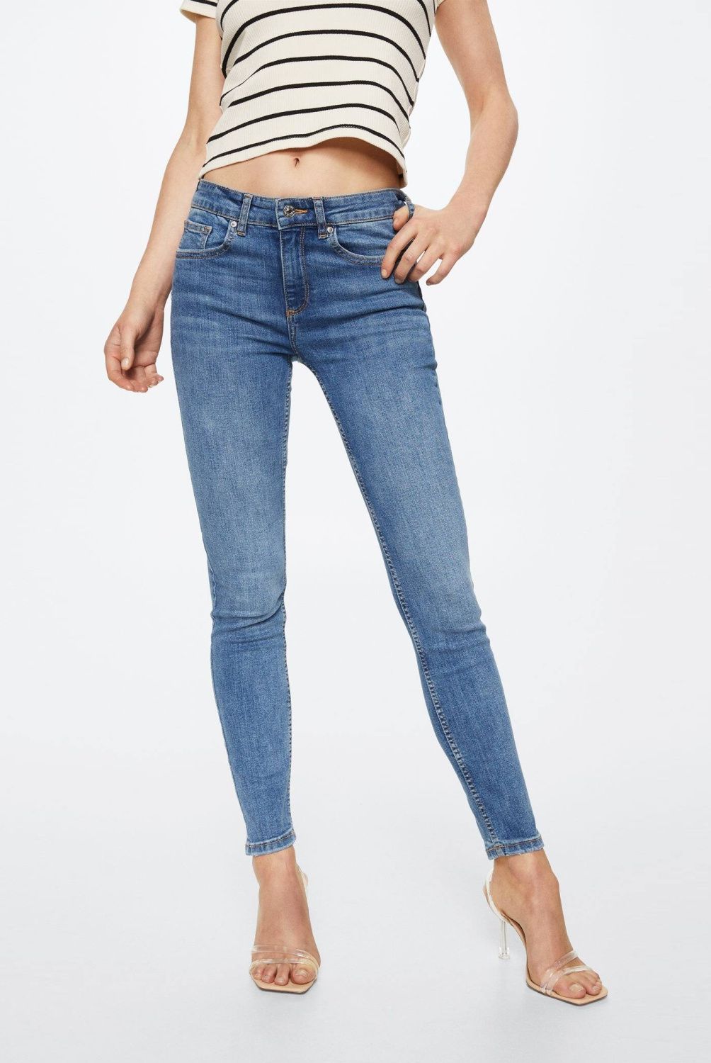 MANGO - Jeans Push Up Tiro Medio Mango