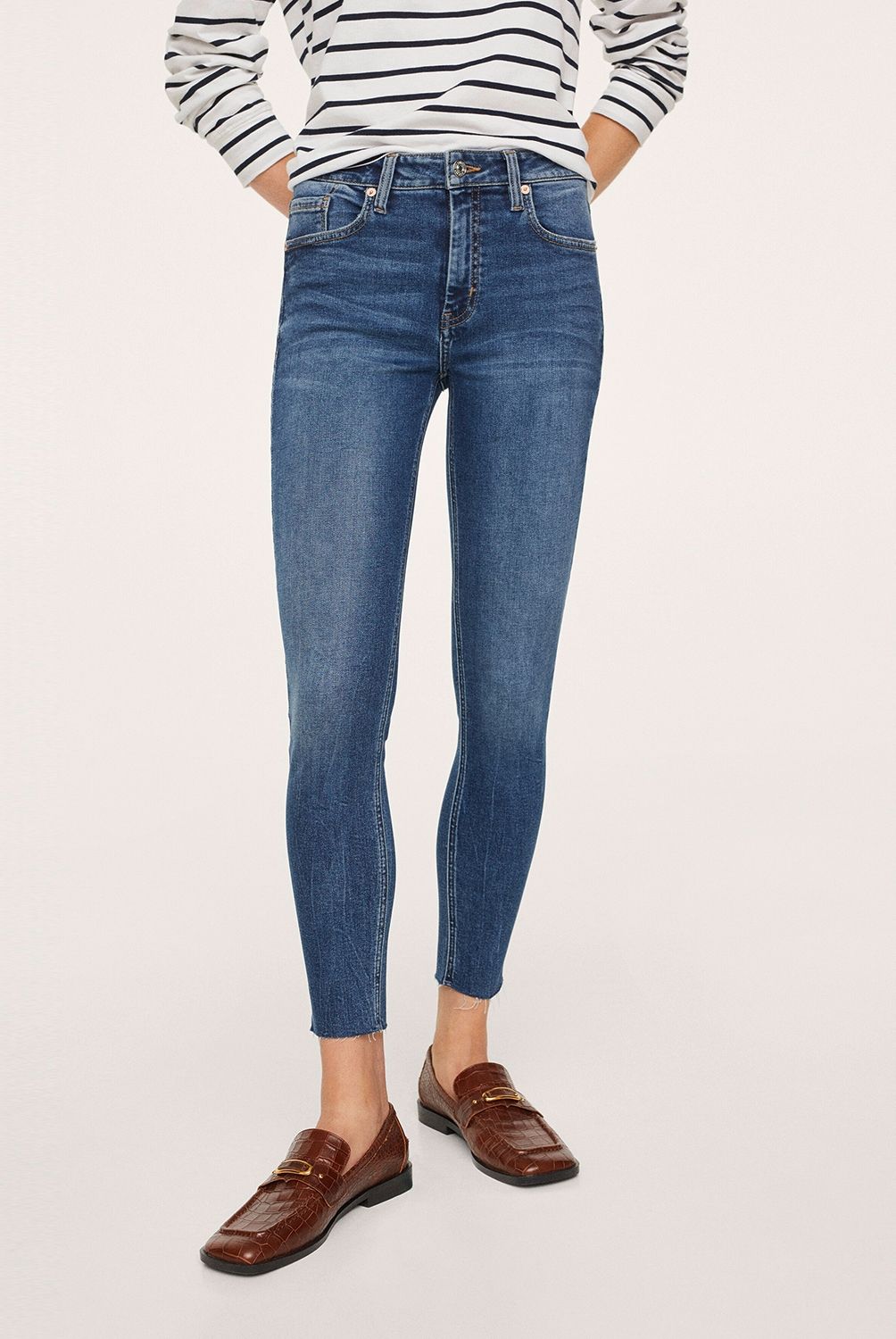 MANGO - Jeans Skinny Isa Tiro Medio Mango