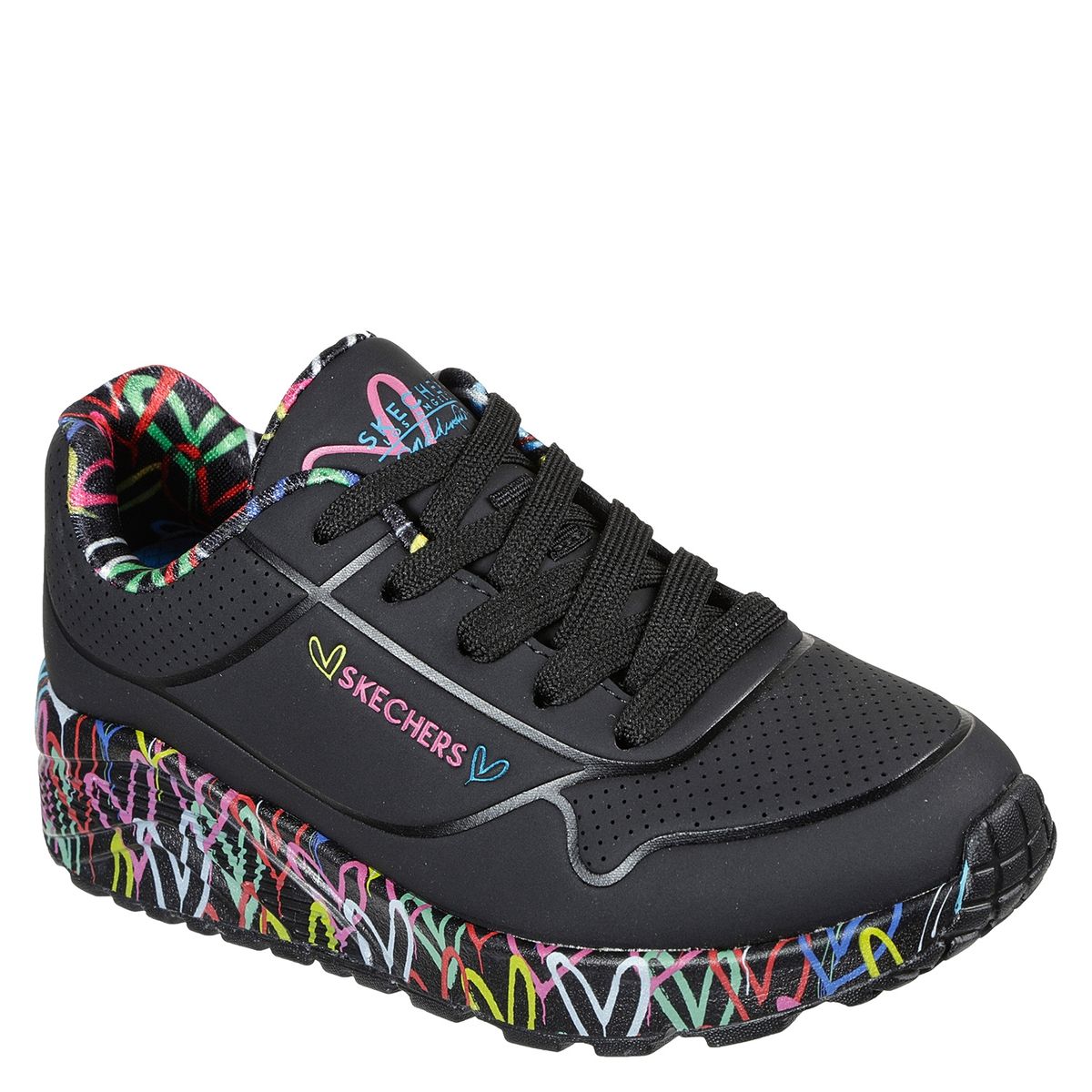SKECHERS - Uno Lite Goldcrown Zapatilla Urbana Niña Negra