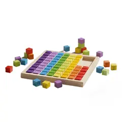 GENERICO - Tabla de multiplicar juguete didáctico de madera para niños