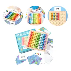 GENERICO - Tablero didactico tabla de multiplicar juego montessori 11