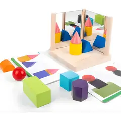 GENERICO - Juego de apilamiento con espejo montessori
