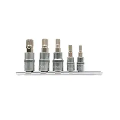 YATO - Juego Dados Con Punta Imbus Spline 1/4'' Y 3/8'' 5 Piezas