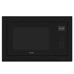 GRONER - Horno Microondas Empotrable Gröner Black Glass Grill 25L
