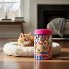 INABA - Churu Gatos Salmón 50 un