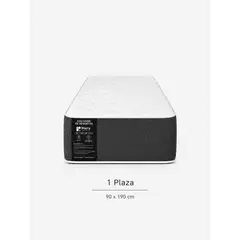 GENERICO - Colchón 1 Plaza Mery Desing Dual – Confort por Ambos Lados