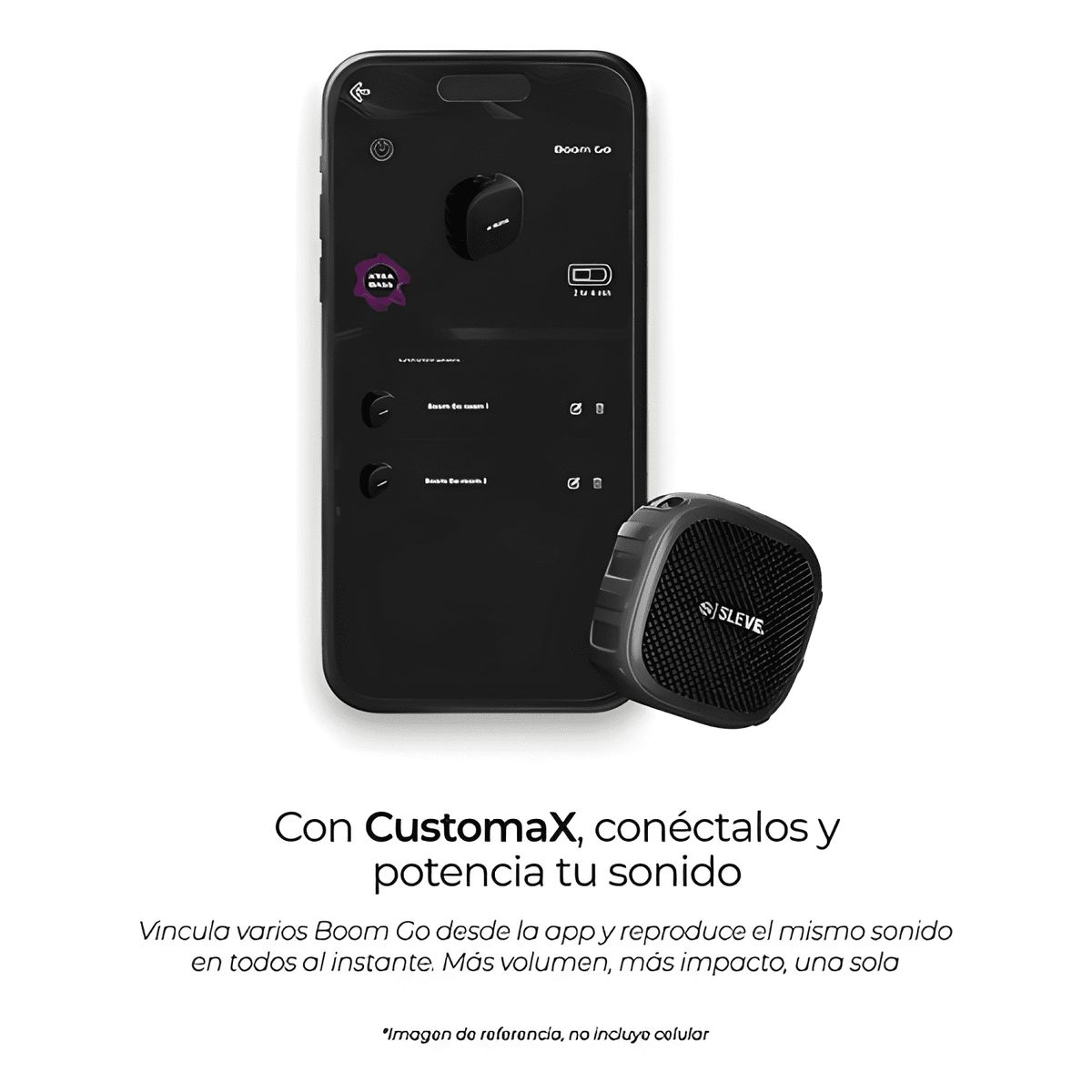 GENERICO - Parlante bluetooth boom go Negro