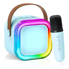 GENERICO - Parlante con microfono portátil inalambrico bluetooth karaok