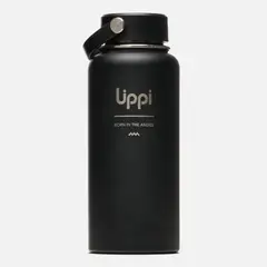 LIPPI - Botella Light Steel Wide Top Bottle 950 ml Negro