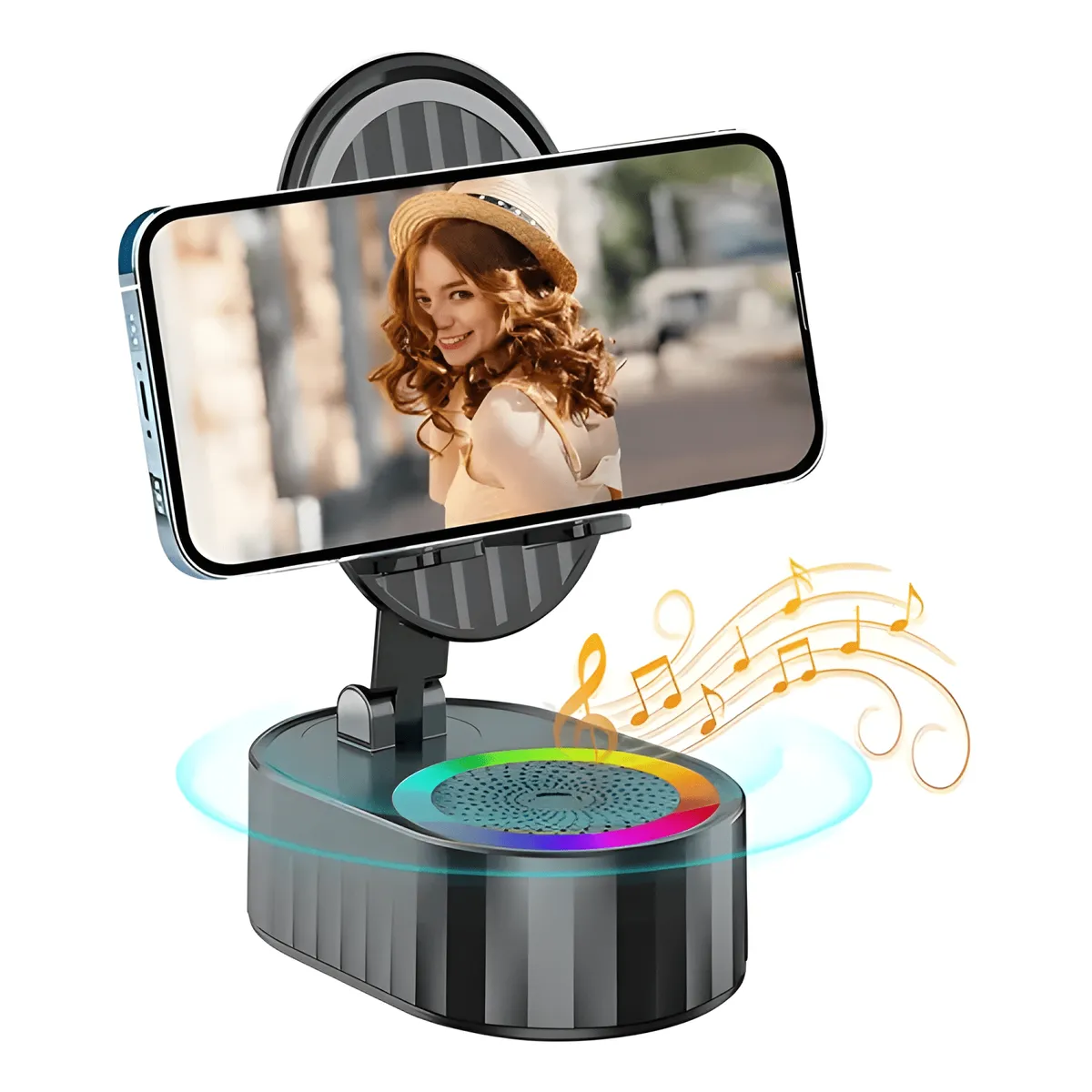 GENERICO - Parlante con soporte para teléfonos celulares bluetooth