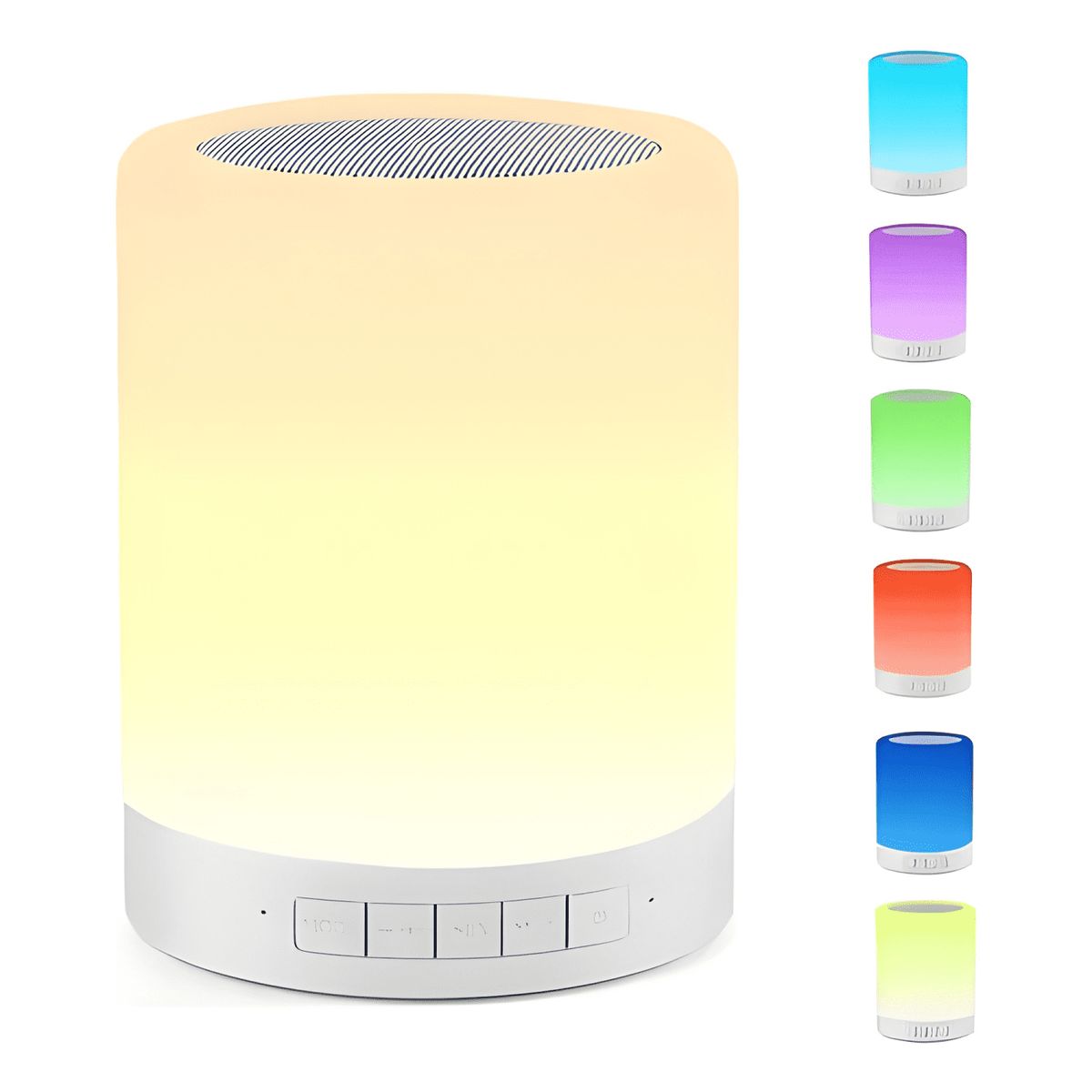 GENERICO - Parlante portátil táctil bluetooth con luces led