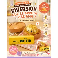 GENERICO - Squishy dumpling 2 pcs + mantequilla squishy butter 1pcs.
