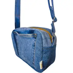 MARISI - Cartera Bandolera Sustentable de Mezclilla Reciclada Modelo Pichilemu