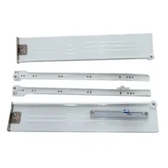 KUTZ - Costado cajón SBP blanca 450 mm H150 mm con cierre suave