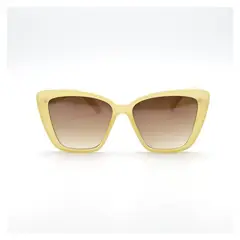 VATYERTY - 1 par Gafas de sol de ojo de gato Gafas vaquero amarillo