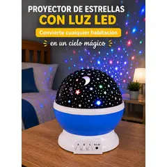 MOVI - Lámpara Proyector LED Estrellas Espantacucos Infantil USB