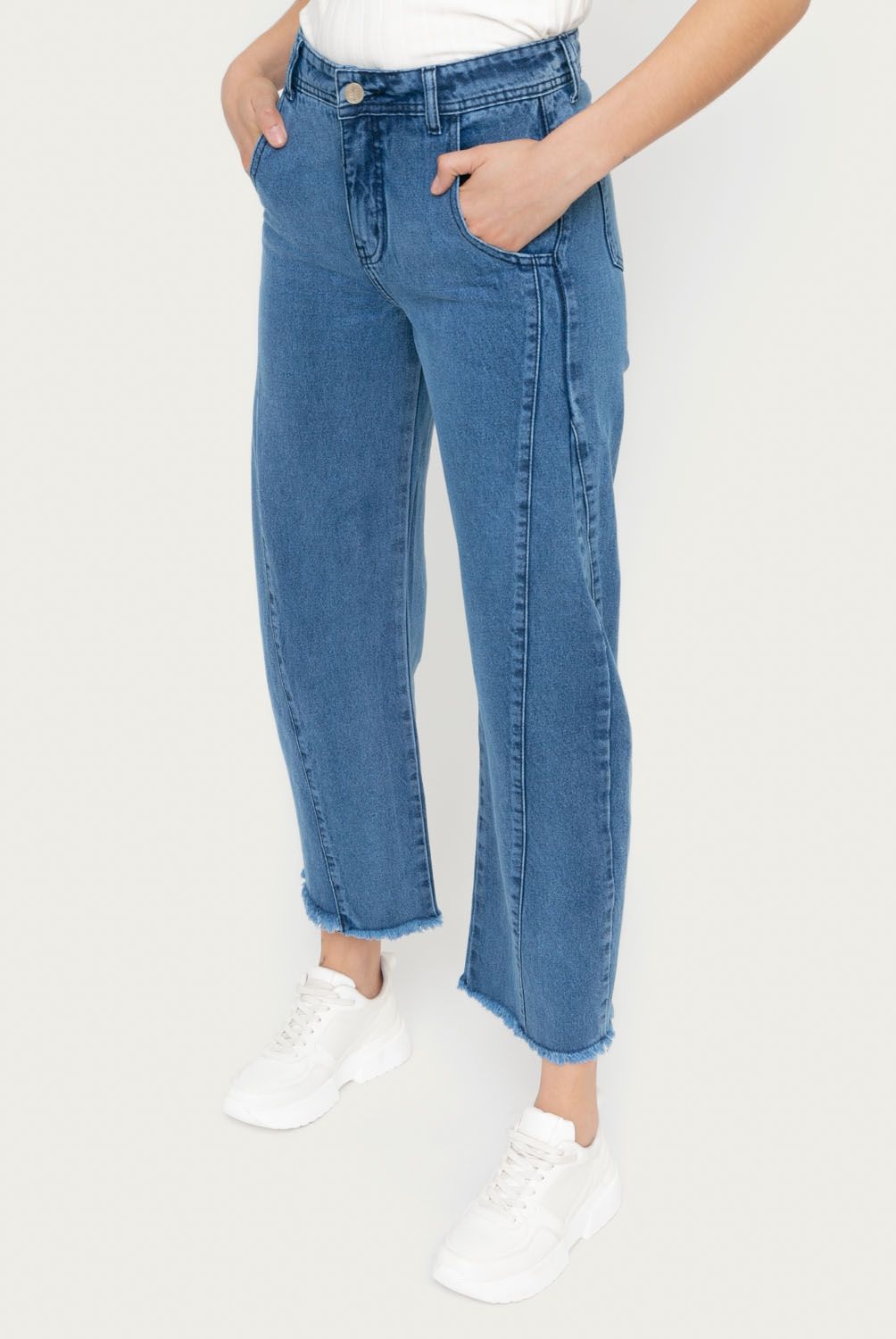 RUPHA - Rupha Jeans Wide Leg Tiro Alto Mujer