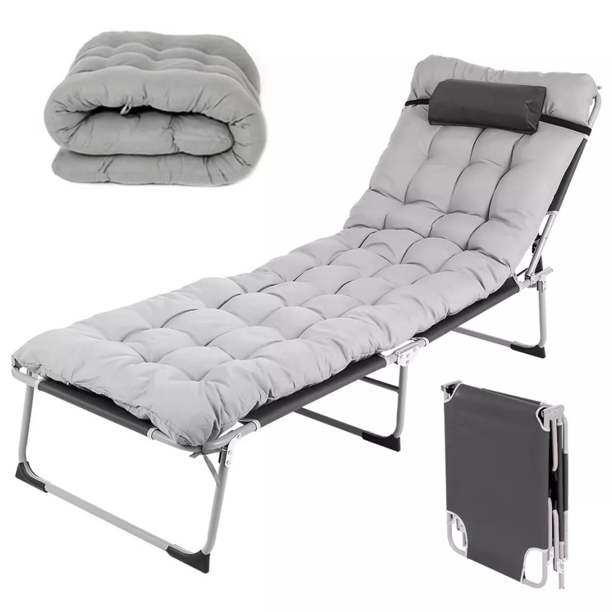Cama Portatil Plegable De Reforzado Con Colchon Desmontable, marca BLUEDREAMER - Foto Principal