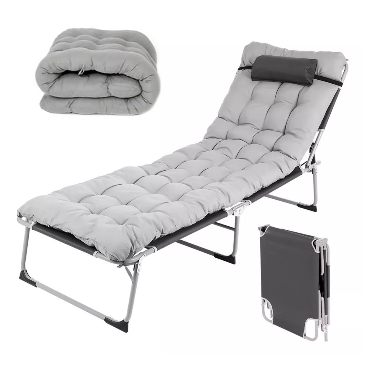 Cama Portatil Plegable De Reforzado Con Colchon Desmontable, marca BLUEDREAMER - Foto Principal