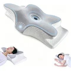 TSKY CHILE SHOPPING - Almohada Ortopédica Cojín Cuello Memory Foam Cervical, Cervical para Aliviar el Dolor de Cuello