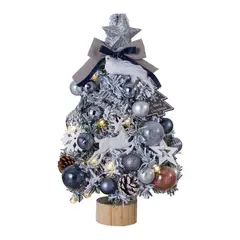 VATYERTY - Mini juego de árbol de Navidad brillante de escritorio 50cm