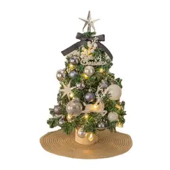 VATYERTY - Mini juego de árbol de Navidad brillante azul 45cm