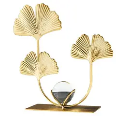 VATYERTY - Decoración de arte del hierro en forma de Ginkgo Biloba