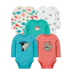 TEDMIMAK - Pack de 5 Bodies Bebe Triceratops