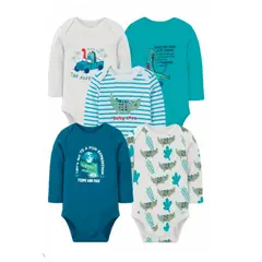TEDMIMAK - Pack de 5 Bodies Bebe Cocodrilo