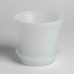 BRIC - Maceta De Vidrio Con Plato Para Decorar Plantas