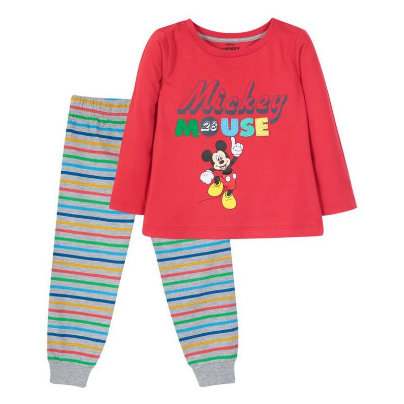 DISNEY - Pijama Niño Letras Mickey Rojo Disney