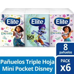ELITE - Pañuelos Disney 6 Paq 8 Un
