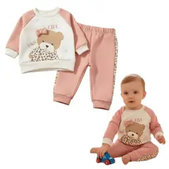 TEDMIMAK - Conjunto Buzo Bebe en Algodón Franela Osa Lazo