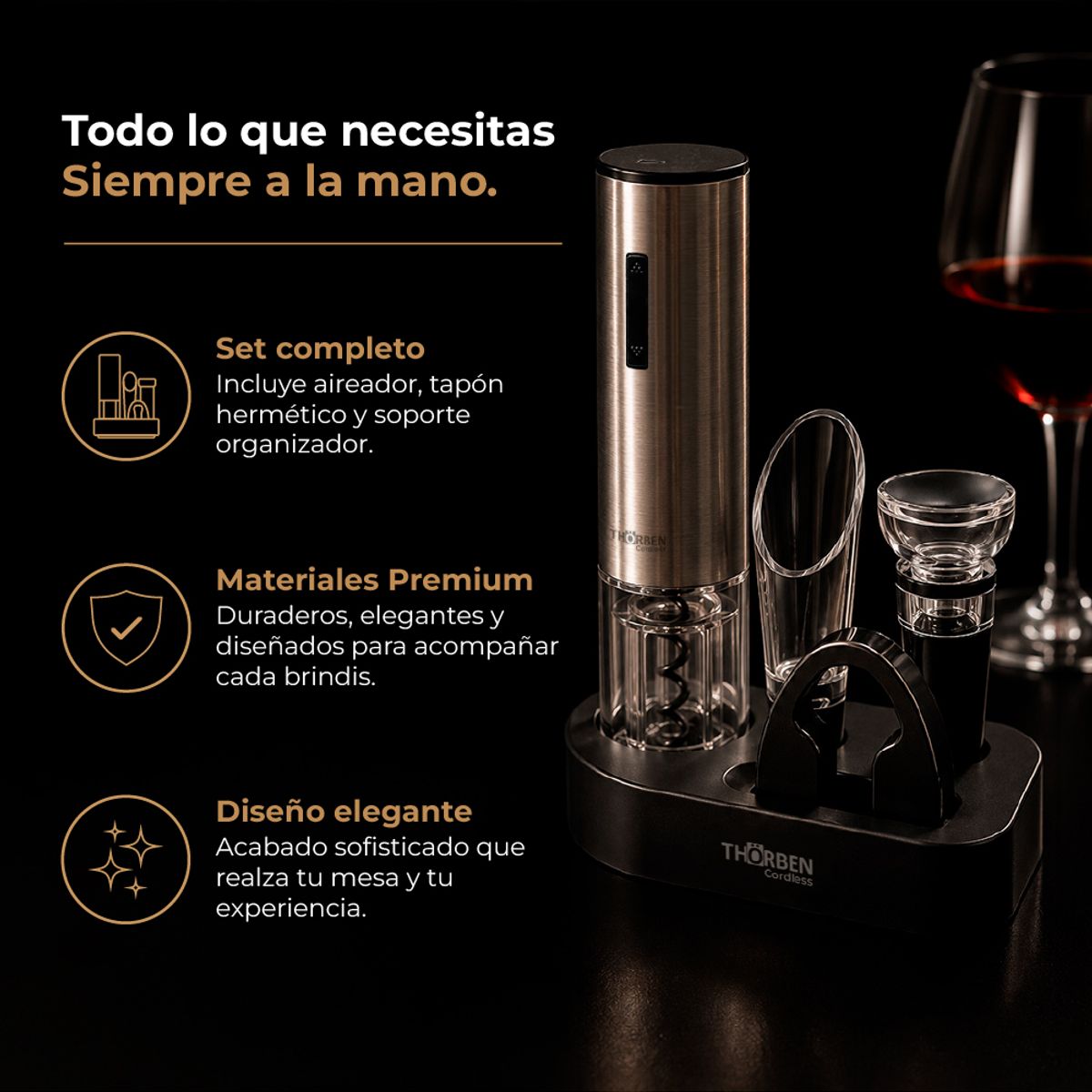 THORBEN - Set de Vinos Thor Usb Deluxe Wine Set