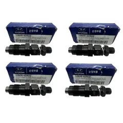KIA - 4 Inyectores Para Hyundai Porter 04-10 H1 H100 Terracan 2.5 Frontier 2.5 ORIGINAL