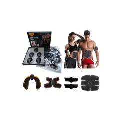 GENERICO - Electroestimulador Muscular Parches 5 En 1 Fitness Tonifica a Pilas
