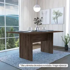 TUHOME - Mesa De Comedor 6 Puestos Beijing