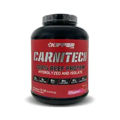 KIFFER - PROTEINA CARNITECH 100% BEEF HIDROLIZADA Y AISLADA 5LB STRAWBERRY -KIFFER
