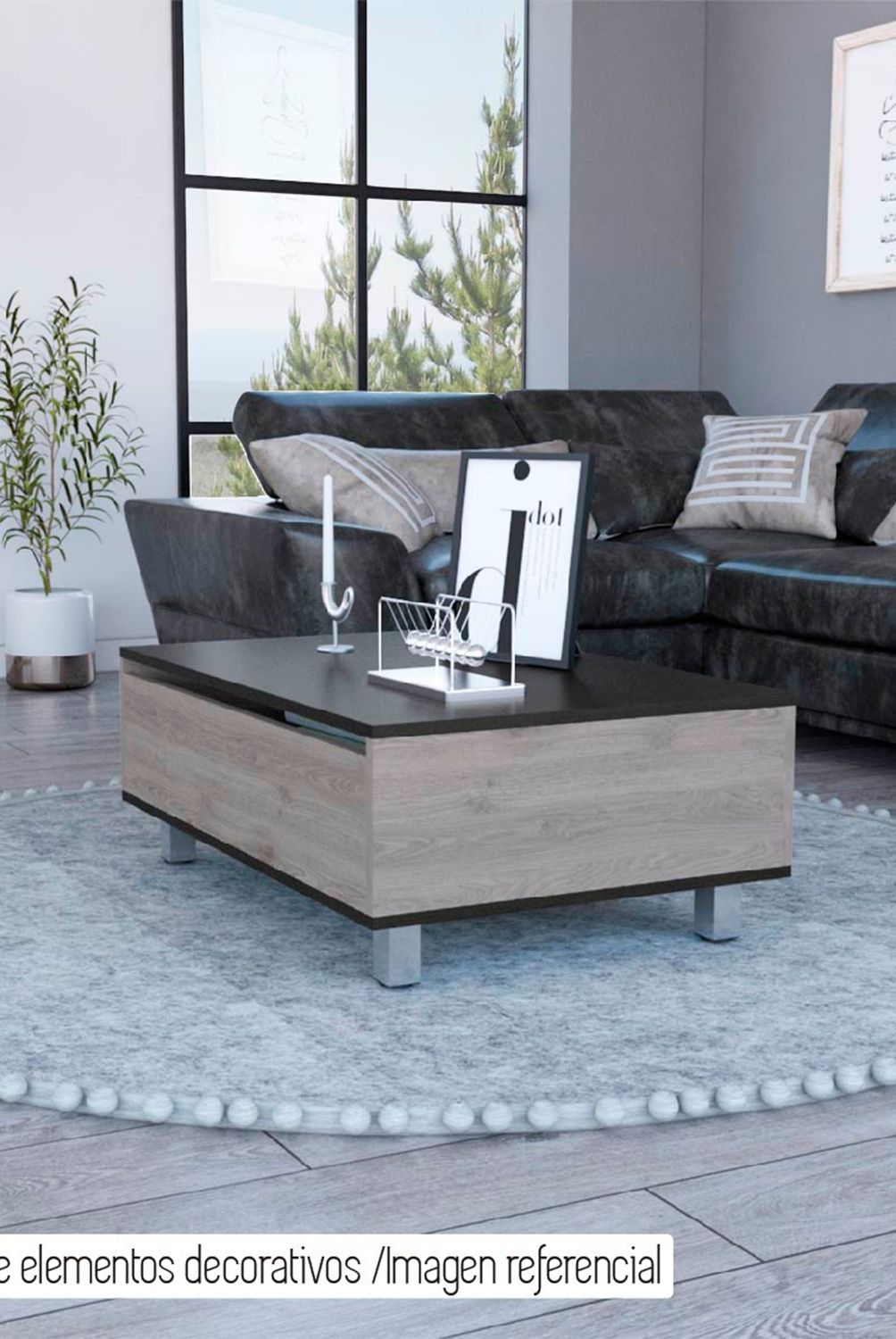 TUHOME - Mesa De Centro Rectangular Tuhome