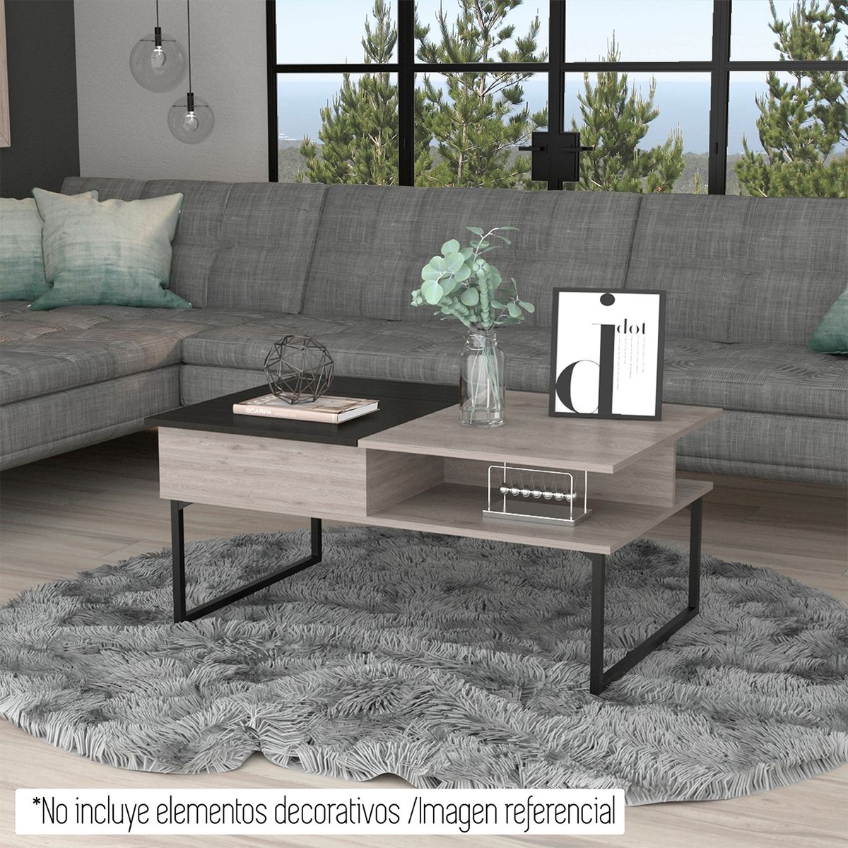 TUHOME - Mesa De Centro Rectangular Tuhome
