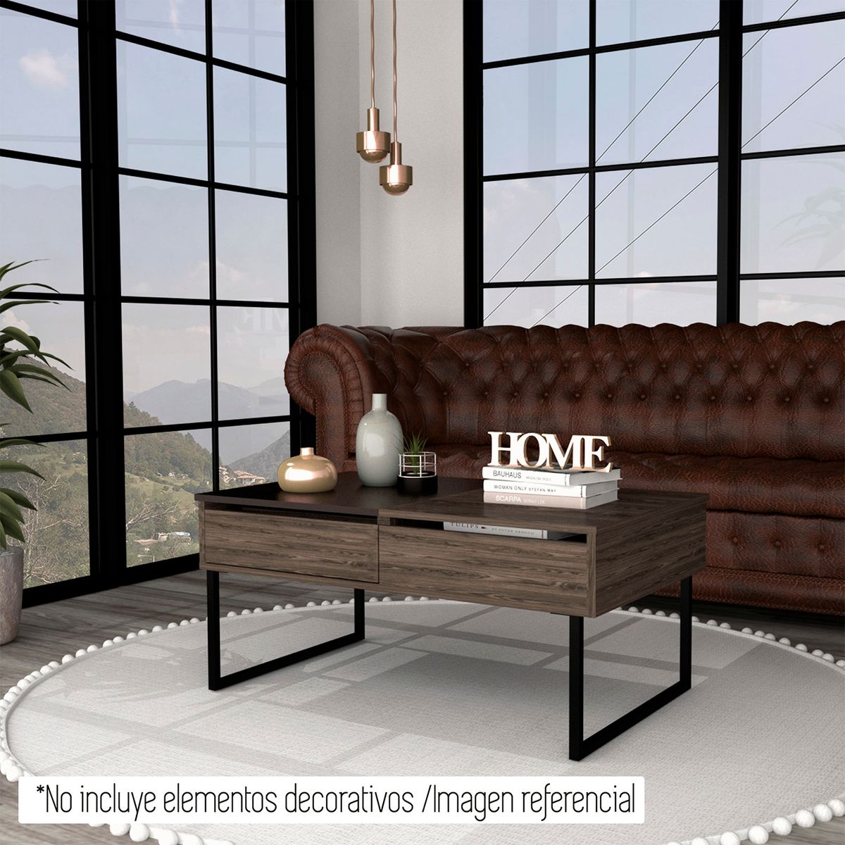 TUHOME - Mesa De Centro Rectangular Tuhome